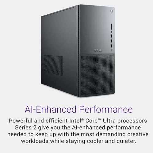Image of Dell Tower Plus EBT2250 Workstation Desktop (Next-gen XPS) | Intel Ultra 7-265, 64GB DDR5, 2TB PCIe SSD, GeForce RTX 5060, WiFi 7 + BT, RJ-45, 3 Display Port, 2 HDMI, Win 11 Pro