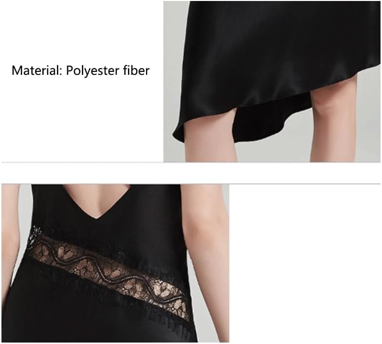 Nightdress Nightgown Backless Nightie Spaghetti Strap Dress Skin-friendly Comfortable Homewear