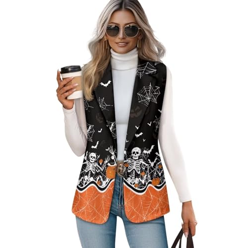 Vest for Women Business Casual Sleeveless Open Front 1 Button Blazer Suits Vest Top Size S-5XL