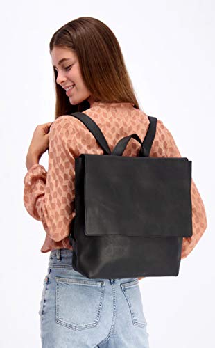 modern leather backpack