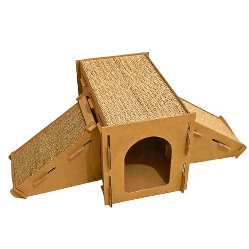 ARRANHADOR PARA GATOS COM DUPLA RAMPA ANTIESTRESS