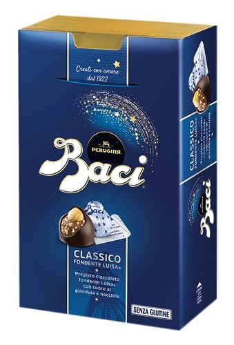 Baci Original Dark Bijou, trufa de chocolate fina con avellanas, 175 g