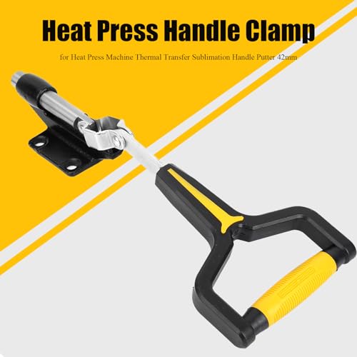 Image of Heat Press Handle Fixture, Heat Press Handle Clamp, 386kg Force Fixture for Heat Press Machine Thermal Transfer Sublimation Handle Putter 42mm