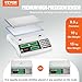 VEVOR Industrial Counting Scale, 15 kg x 0.5 g, Digital Scale for Parts and Coins, g/kg/lb Units, Electronic Gram Scale Inventory Counting Scale Kitchen Jewelry Scale with RS232 Port and 3 LCD Screens