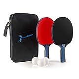 DIE SCHLÄGEROBERFLÄCHE - Die Oberfläche besteht aus einem 2 mm hohen elastischem und hochqualtitativem Gummi, welches den Schläger doppelseitig umgibt. Dies ermöglicht eine ideale Kontrolle des Tischtennisballs.