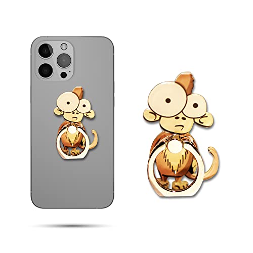 Image of Regor Finger Grip & Mobile Holder | Funky Mobile Stand | Cell Phone Grip Holder for Hand & Mobile Back Holder Grip | Selfie Holder & Works as iPhone Stand & Android Phone Stand for Desk - Monkey