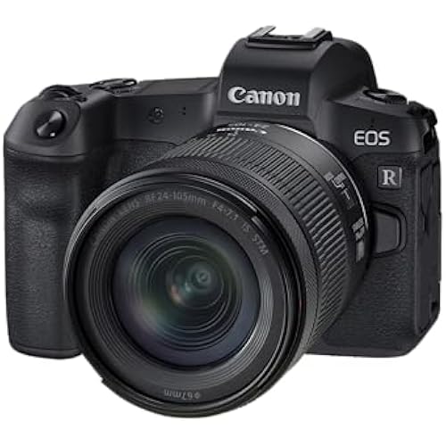 Canon EOS R RF24-105mm F4-7.1 IS STM Lens Kit, Vlogging and Content Creator Camera 4K UHD, Digital Single-Lens Non-Reflex AF/AE, 0.4 Magnification, Mirrorless and Full-Frame, Compact & Lightweight