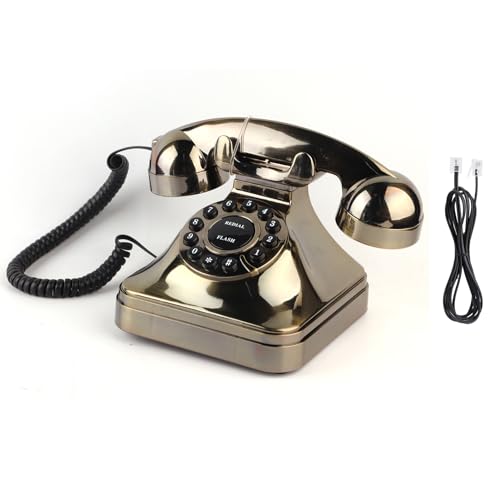 Téléphone fixe vintage pour maison et bureau avec réduction du bruit WX 3011