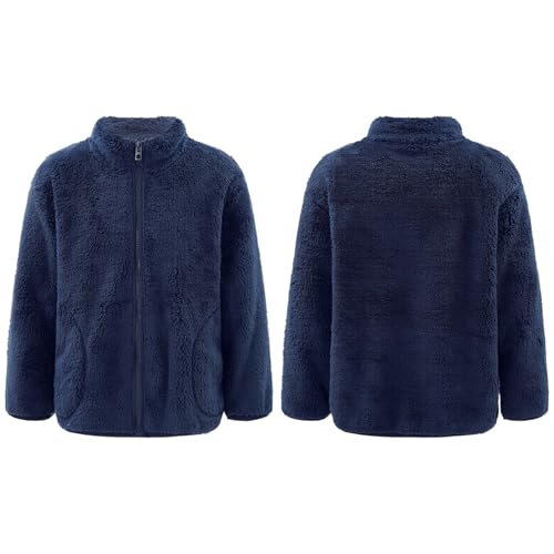 JEYPINMI Boys and Toddlers' Full-Zip Polar Fleece Jacket Casual Coat Ultra Soft School Outerwear