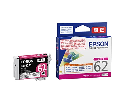 エプソン 純正 インクカートリッジ クリップ ICM62A1 マゼンタ