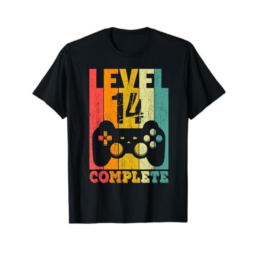 14 Años Cumpleaños Niño Niña Chico Chica Regalo Level 14 Camiseta