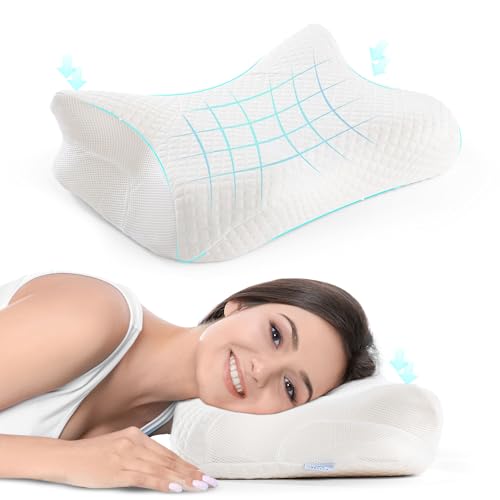 ZELVYN Cuscino Ergonomico Cervicale in Memory Foam | Supporto Ortopedico