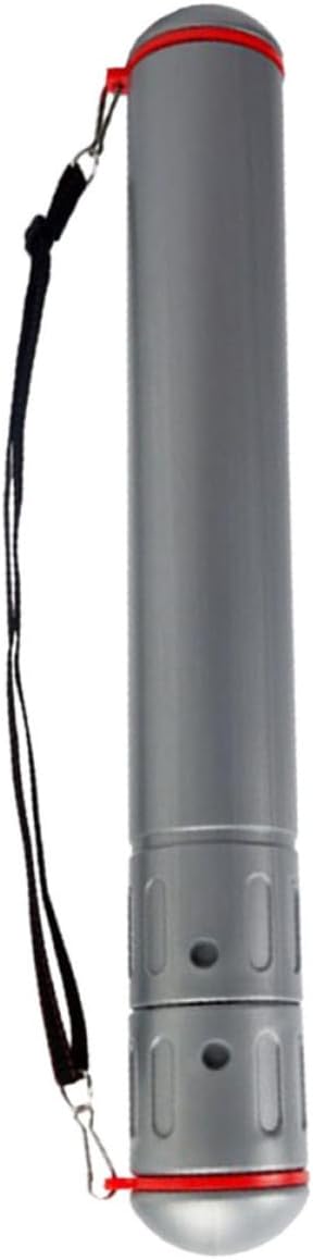 Stretchable Plastic Drawing Storage Tube with Drop-proof Design and Silver Finish, Adjustable Length Poster Organizer for Project and Art Storage Random Color