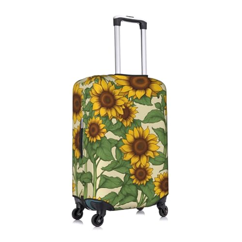 Sunflower Tsa Approved Luggage Cover For 18-32 Inch Suitcases Scratch-Resistant Stretch Luggage Cover3
