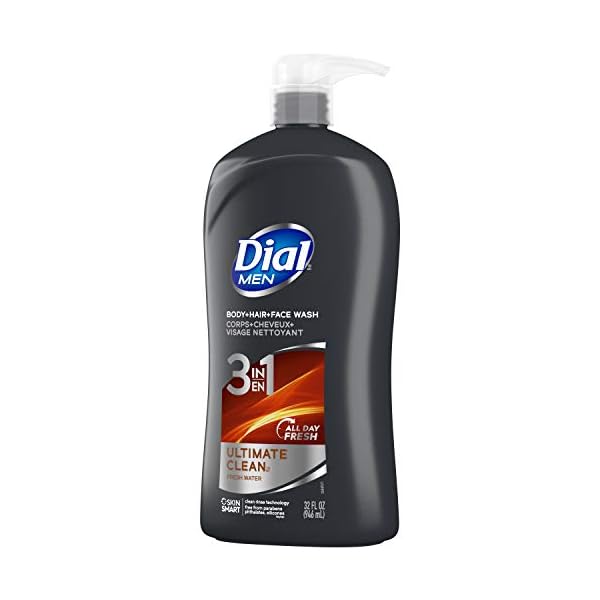Dial-Men-3in1-Body-Hair-and-Face-Wash-Ultimate-Clean-32-fl-oz Dial Men 3in1 Body, Hair and Face Wash, Ultimate Clean, 32 fl oz
