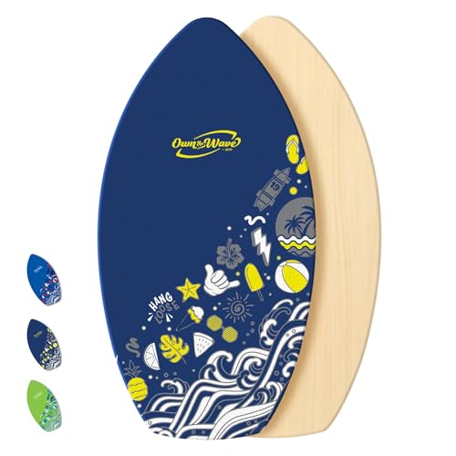 Own the Wave 'Hang Loose' Skimboard (35 Inch, Dark Blue)