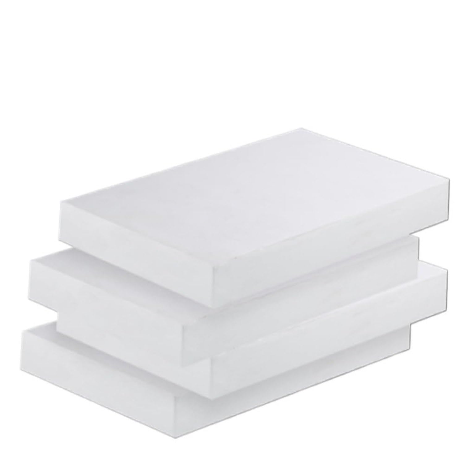 PTFE Quadratplatte Weiß 0,3-30mm Dicke, 100x200x10mm, 100x200x10mm
