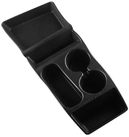 Tesla Model S Center Container/Cup Holder Tesla Console Container Center Storage Box for Model S 2012 2013 2014 2015 JY Silicone, Black
