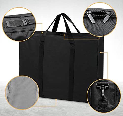 Siruiton Folding Table Storage Bag, Portable Carry Bag For Folding Picnic Tables With Reinforcing Plate & Shoulder Strap, 600D Heavy Duty Extra Large Moving Bags With Zippers（Bag Only） #TOP4