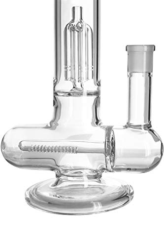 Heisenberg Inline Bong Glasbong mit Eisfach und Stemline Perkolator 18,8 Schliff NS19 (mit Tree Perc) – Bild 5