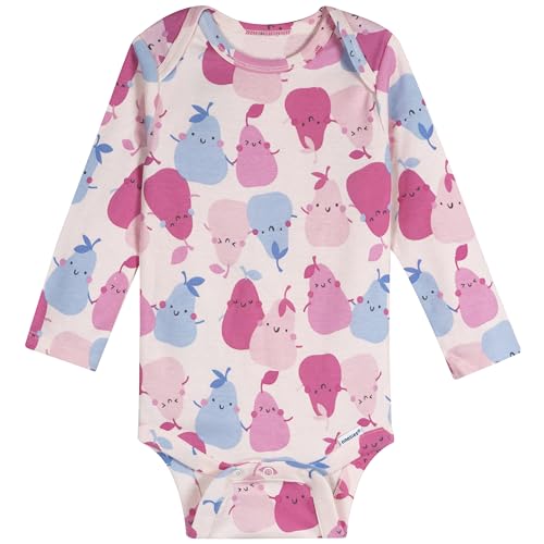 Image of Onesies Brand Unisex Baby 6-Pack Long Sleeve Bodysuits - Breathable Cotton One-Piece Outfits for Newborns & Infants