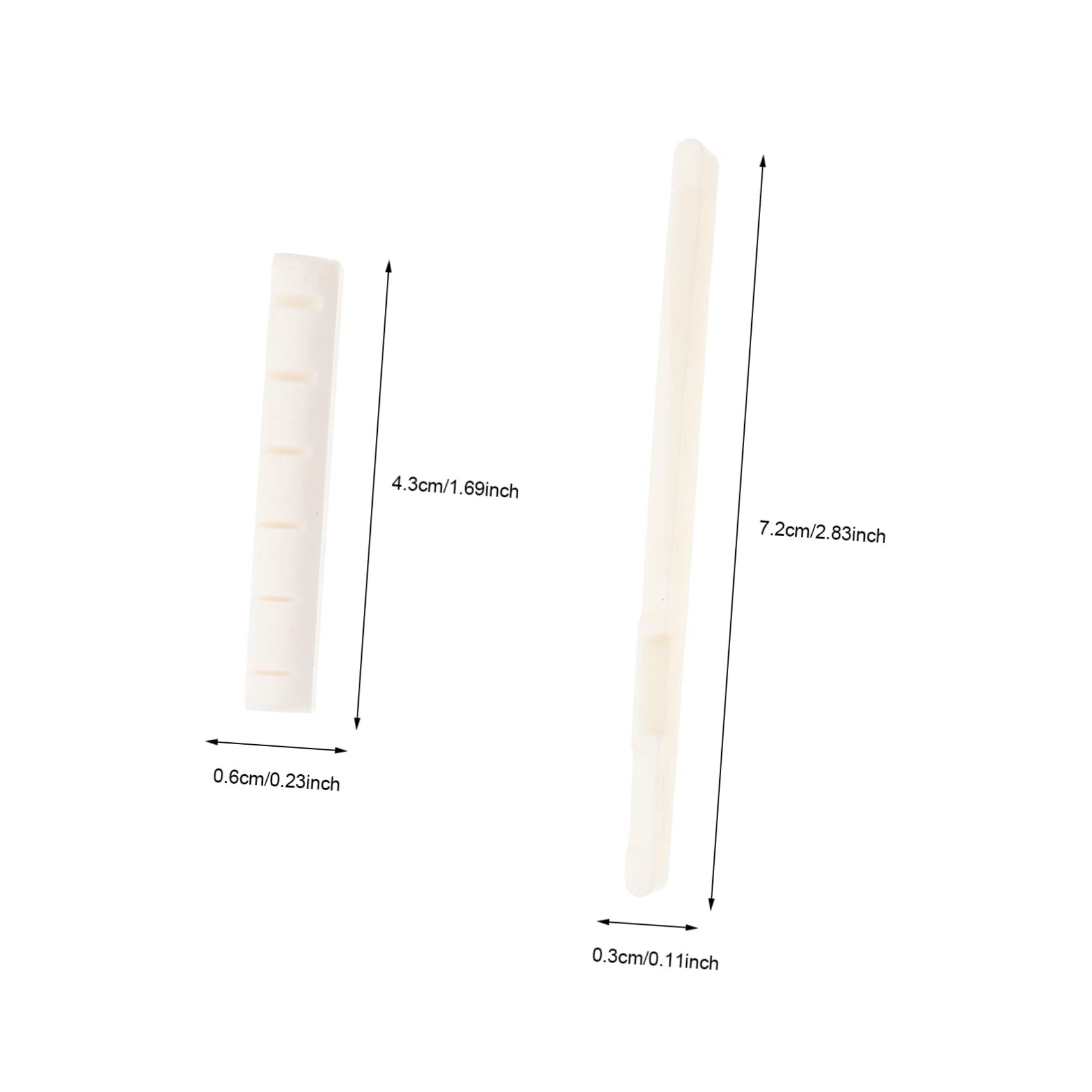 Yardwe Pure Bone Guitar Nut Strings Upper Lower String Nuts Acoustic Guitar Bridge Saddles