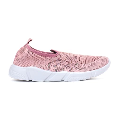 Image of Khadim's 6780146 Stylish Lightweight All-Day Comfort & Breathable Durable Fitness Slip-On Sports Shoes for Women