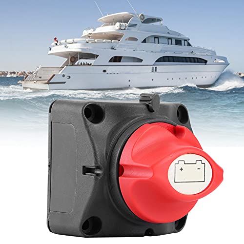 Akozon RV Interrupteur de déconnexion de batterie 12 V 600 A Interrupteur de déconnexion de batterie Disjoncteur principal Interrupteur à deux étages pour RV Yacht pour disjoncteur Batteries Disjoncte