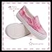 Toandon Toddler Girls Kids Sneakers Loafer Shoes Slip On Low Top Non Slip Rubber Sole Lightweight Breathable Walking Outdoor Fashion Casual Pink Tiedye Size 11