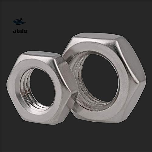 Lysee Nuts Promotion Authentic 304 Stainless Steel Thin Tooth Thin Nut Nut Gb6173 M8 M10 M12 M14 M16 M Size M14x1 5 2pcs Amazon Com
