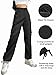 LOLOCCI Black Cargo Pants Baggy Women Cargo Work Casual High Waisted Black Pants