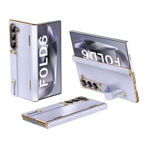 Coque Galaxy Z Fold 6 antichoc avec protection charnière et film écran violet