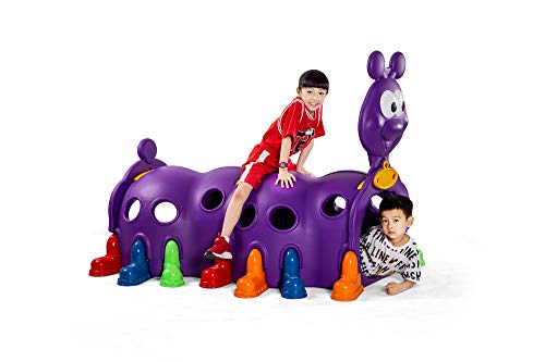 Smiley Little Genius Indoor/Outdoor Tunnel Climbing Play Structure (Caterpillar) - Thumbnail 3