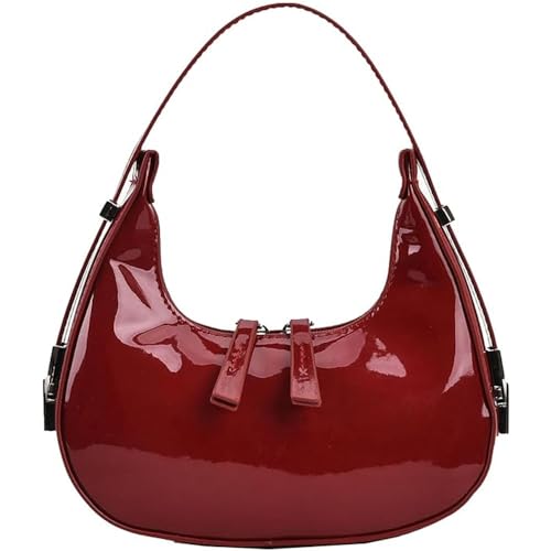 YingStar Bolso de Mano Mujer Fiesta Bolso Pequeño Piel Bolso de Hombro Mujer Movil Bolso Bandolera Pequeña Bolsa Mujer Verano Bolso Media Luna Dumpling Boda Ceremonia Cuero Rojo Bolsos Cartera YingStar Bolso de Mano Mujer Fiesta Bolso Pequeño Piel Bolso de Hombro Mujer Movil Bolso Bandolera Pequeña Bolsa Mujer Verano Bolso Media Luna Dumpling Boda Ceremonia Cuero Rojo Bolsos Cartera