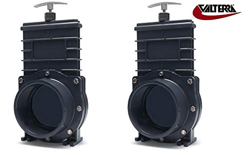 Preisvergleich Produktbild Valterra 2er Set Zugschieber 110mm mit V2A Spindel, Schrauben und Kuststoffscheibe