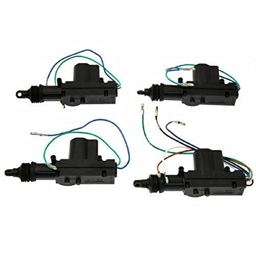 Riloer Système d'entrée sans clé pour portes de voitures 12 V + système d'immobilisation d'alarme antivol avec capteur de choc, système d'entrée sans clé d'identification d'avertissement
