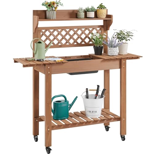 Yaheetech Rolling Potting Bench