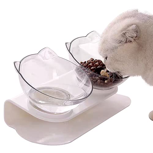 Futternäpfe Katzen, Doppelte Katzennäpfe mit Erhöhter Ständer Cover