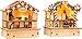 Produktbild small foot 11787 Weihnachtsmarkthütten Crepes und Süßes aus Holz, Zwei Holzhütten mit LED-Beleuchtung, Weihnachtsdeko beleuchtet Deko, Mehrfarbig, normal