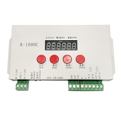 Controlador K-1000C LED 2048 píxeles DC5-24V para tiras programables 5