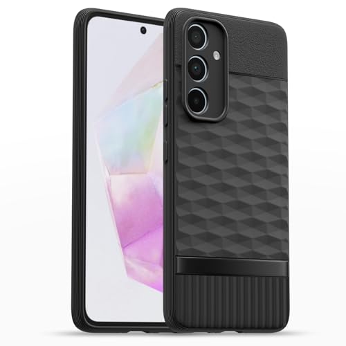 Image of Amazon Basics Back Cover for Samsung Galaxy A35 5G| Full Camera Protection | TPU Soft Flexible Shockproof Back Cover(Black)
