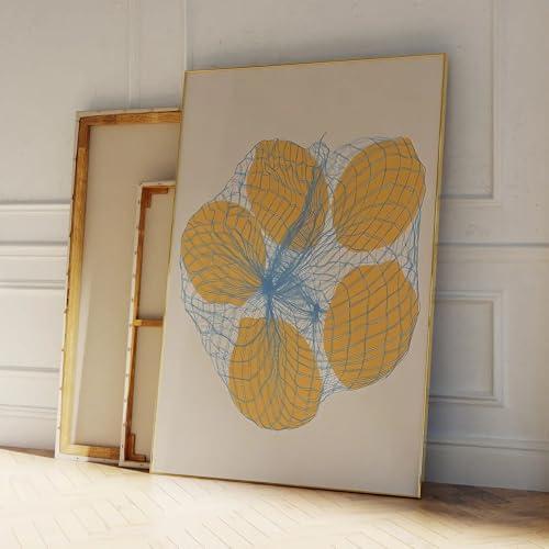 Impression sur toile citrons déco cuisine et salon ambiance chaleureuse