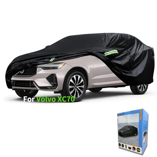 Image of Custom-Fit for Volvo Car Cover, Automobiles All Weather Waterproof, Car Cover All Weather Snowproof UV Protection Windproof Outdoor Full car Cover (for Volvo XC70)