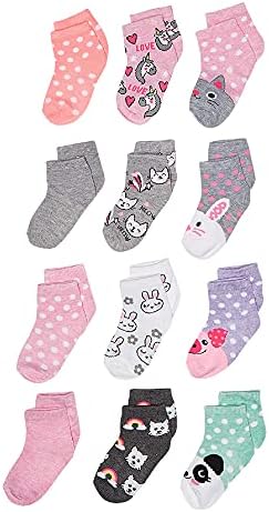 Cherokee Little Girls 12 Pack Shorty Socks