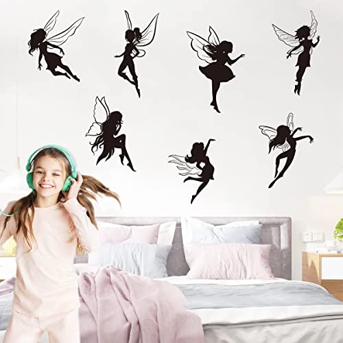 Vinilo Decorativo Hadas Negro para Pared 3 Piezas 30x45 cm miniatura 7