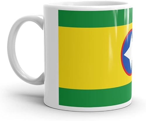 Miniatura 3 de Bandera de Bucaramanga Santander - Taza de café de cerámica blanca