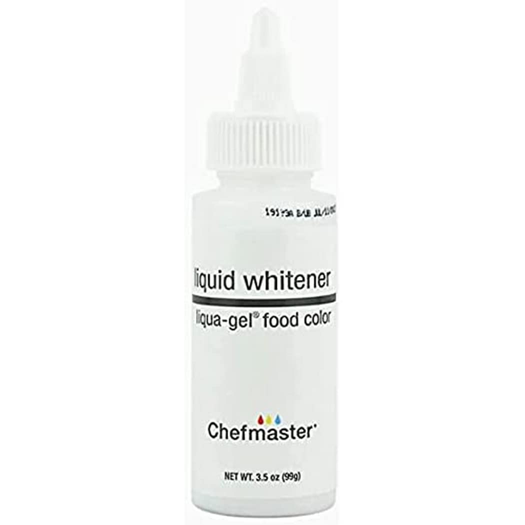 Chefmaster Liquid Whitener Liqua-Gel® Food Coloring | Brighter Whites & Pastels | Professional-Grade Dye | Icing, Frosting, Candy Apples & Baking | Fade-Resistant | Easy-to-Use | Manufactured in USA | 3.5 oz : Grocery & Gourmet Food