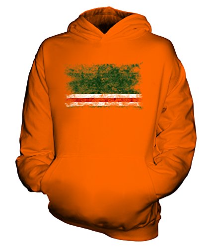 Sweat à capuche République Tchétchène d'Itchkérie Candymix pour enfant et ado style délavé