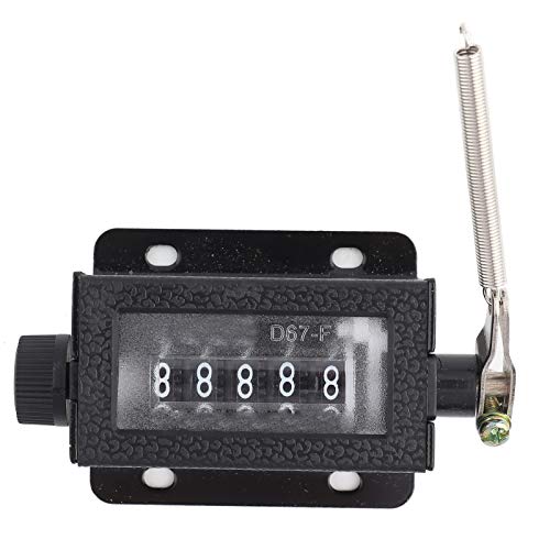 Digital Counter, 5 Digit 0-99999 Pull Count Counter Clicker Tally Counter Rotary Knob Resettable Black with Spring by Tyenaza - Image 7