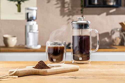 ZWILLING Sorrento Plus 750mL Borosilicate Glass Double-Wall French Press, Clear, Silver, 39500-300 by ZWILLING - Image 3